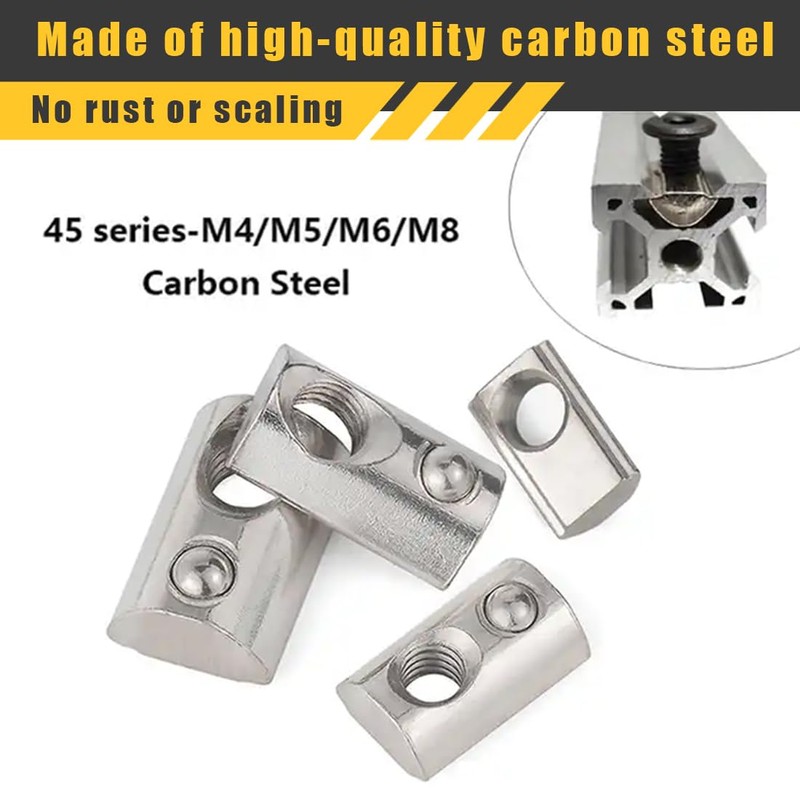 EIHI 10x M6 sliding nut spring ball swivel mounting material