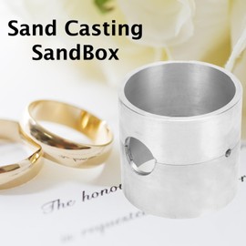 Sand Casting Mold, Delft Clay Casting Kit, Casting Sandbox Melting Pot Aluminum Alloy Jewelry Casting Melting Tool For Jewelry Makers And Jewelry Repairing