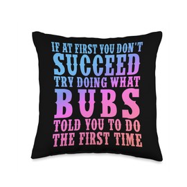 Funny Bubs Name Surname Funny Bubs Birthday Joke Gifts Throw Pillow