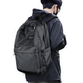 Vulmoon Men's Stylish Backpack, For School Commutes, Lightweight, Large Capacity, Waterproof, 15.6 Inches, Casual Town Backpack, Unisex, 2 Colors, charcoal gray