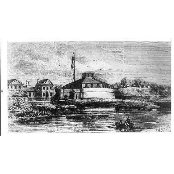Unbranded Photo:The Naval Academy. Side view 1853