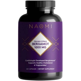 NAOMI Italian Citrus Bergamot 1000mg Award-Winning Cardiologist Dvlpd High Potency Clinically Sh, 1개 / NAOMI Italian Citrus Bergamot 1000mg Award-Winning Cardiologist Dvlpd High Potency Clinically Sh, 1개