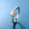 Luxurious 18K White Gold Plated Cubic Zirconia Infinity Love Solitaire