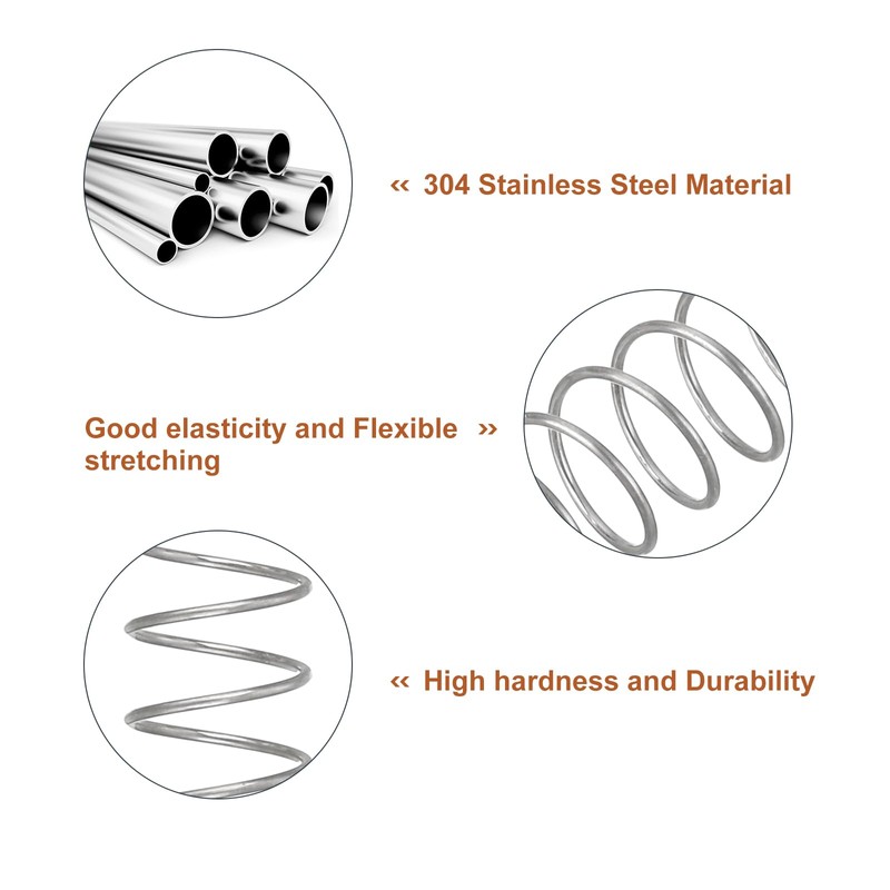 QUARKZMAN Pack of 5 Compression Springs, 0.5 x 7 x