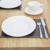 4x Faux Leather Placemats 300x200mm Brown Table Rectangular Coaster Restaurant