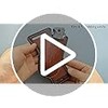Leather Folding Knife Sheath for Belt, Horizontal Carry Brown Knife