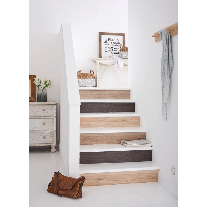 d-c-fix 346-0601 Decorative Self-Adhesive Film, Oak Sheffield Dark, 17" x