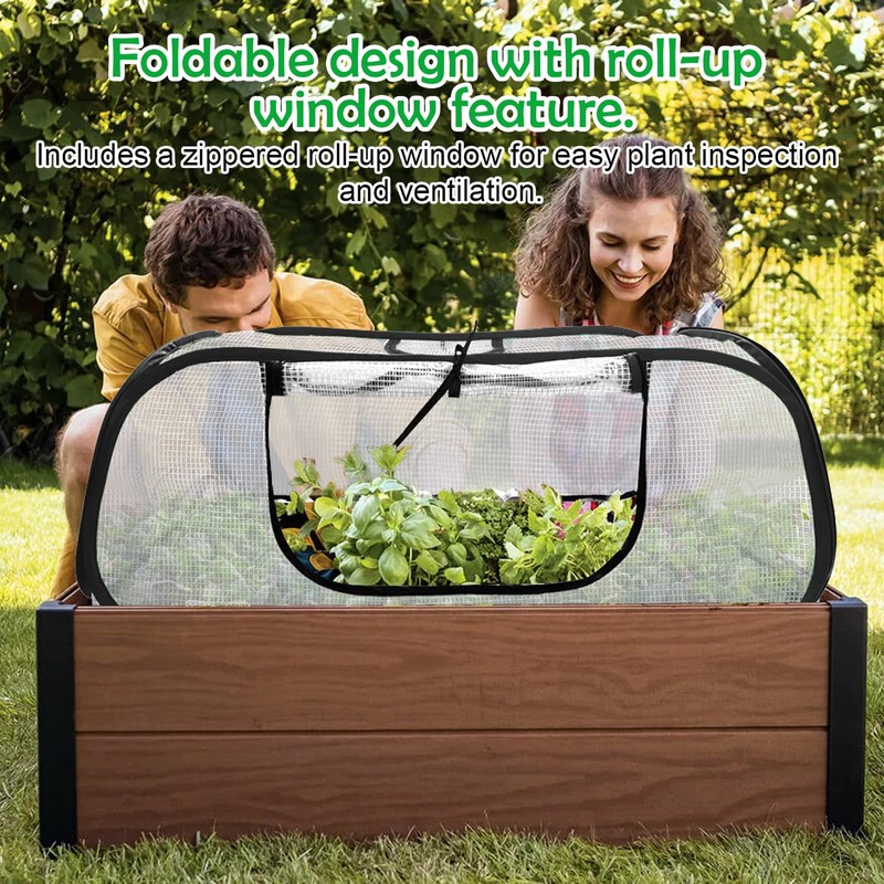 Garden Covers for Raised Beds, Pop up Garden Rows Plants