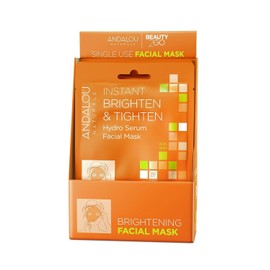 Andalou Naturals Instant Hydro Serum Facial Mask Single Face 0.6 oz (6 packs) Style / 안달루 내추럴스 즉각적인 하이드로 세럼 페이셜 마스크 싱글 페이스 0.6온스(6팩) Style