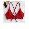 ZAFUL - Parte superior de bikini con lazo para mujer,