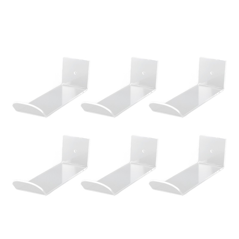 6pcs Acrylic Headband Holder Wall Clear Hanging Headband Organizer Storage
