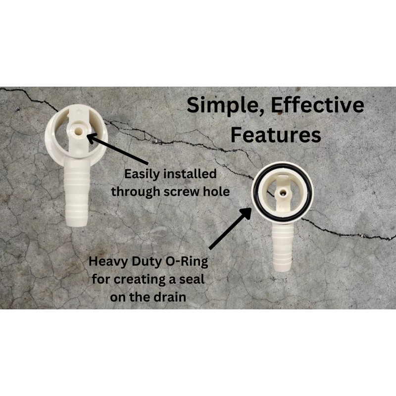 T&T Hardware A/C Drain Adapter; Connect 5/8" or 3/4" Drain