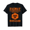Hazardous Material Hazmat Response Team Grunge Biohazard T-Shirt