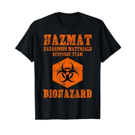 Hazardous Material Hazmat Response Team Grunge Biohazard T-Shirt