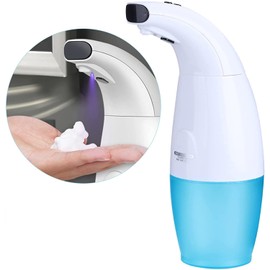 AntDau71 - Automatic Hand Soap Dispenser Automatic Touchless Infrared Sensor Waterproof IPX4 for Bathroom Kithcen and Hotel White Double Tub 240ml 330ml