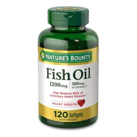Aceite de Pescado 1200mg Nature’s Bounty 120 Cápsulas Blandas 360mg Omega-3