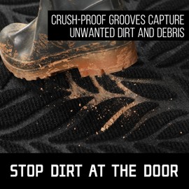 Yimobra Door Mats Outdoor Indoor, Heavy Duty Non Slip Welcome Mats for Front Door, Easy Clean Outside Doormats for Outdoor Entrance Home Entry Mat (36 x 24 Inch, Leaf)