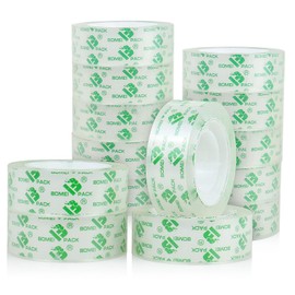 BOMEI PACK 14Rolls Crystal Clear Tape, Transparent Tape Refills for Dispenser, Crafters Tape for Gift Wrapping, Home, School Office Supplies, 3/4Inch x 1000 inch