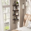 Alsonerbay Corner Shelf Wall Mount, 4 Tier Floating Shelves for