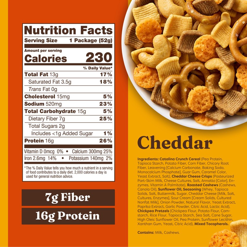 Catalina Crunch Protein Grab & Go Snack Mix with Cheese