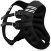 NATURELUX Weighted Vest with Reflective Stripe and Adjustable Buckle Straps,