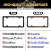 Mountains License Plate Frame Scenery Mountain License Plate Decoration Stainless