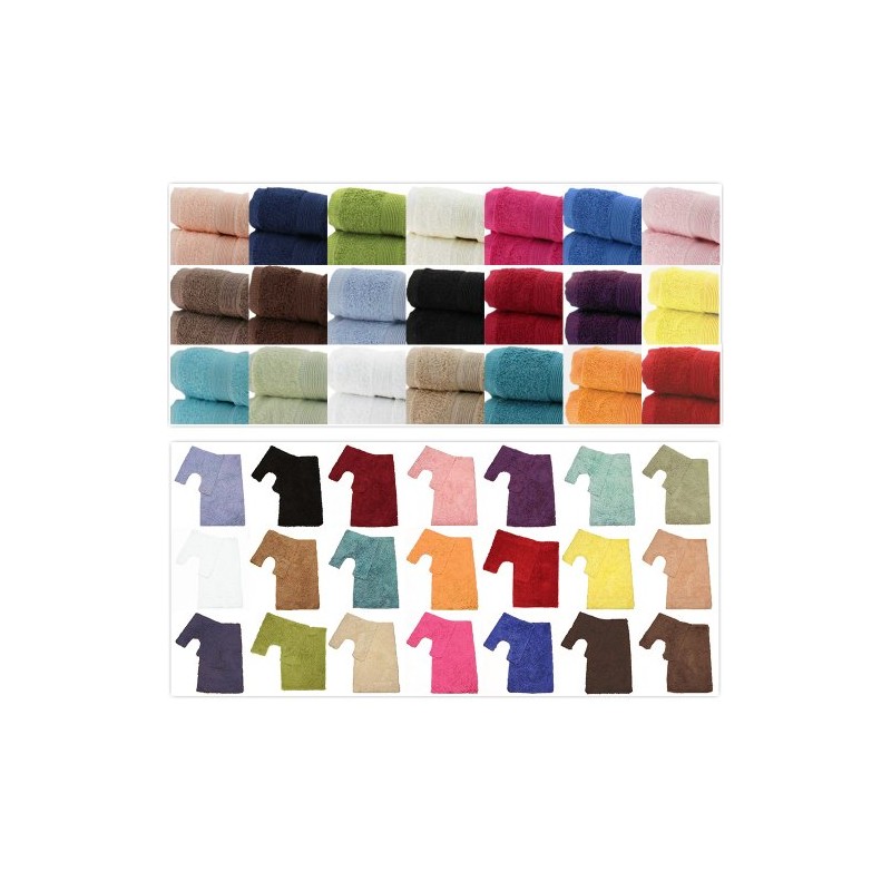 Luxury Bath Towels/Towel/Wash Mitt/White 100% Egyptian Cotton 500 g/m², Walnute,