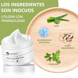 Crema para Remover Espinillas y Puntos Negros: 2 PACK Crema para Eliminar Puntos Negros - Espinilla Agente Mudanzas Nariz Tira, 80 Unidades de Tiras N