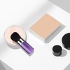 Xinpinzhou Purple Retractable Makeup Brush, Retractable Blush Blusher Face Powder