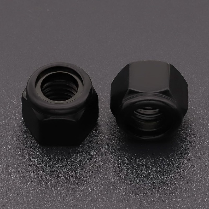RoyceMart 5/16-18 (12 Pack) Stainless Steel Hex Locknuts, Nylon Insert