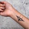 4 x 'Fighter Plane' Temporary Tattoos (TO00013803)