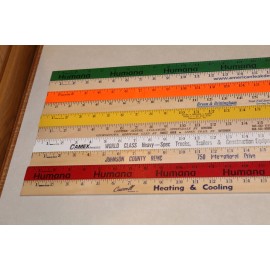 10 Yardstick Wood Wooden Ruler Lot Advertising Sign Color Art Craft Hobby