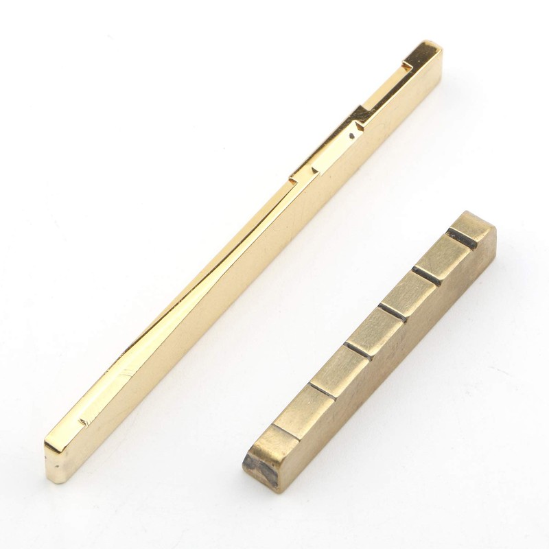 Unxuey 6pcs 6 String Golden Brass Guitar Bridge Pins and