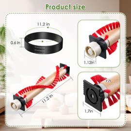 Landhoow Vacuum Roller Brush, Vacuum Belt, Compatible With XL Roller Brush XL Belt 0300604 Compatible With Oreck XL Upright Vacuum Cleaner to Keep Neat and Tidy for Home, Office (3 Pcs)