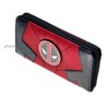 Deadpool Metal Badge Zip Around Hand Purse Clutch Wallet L88