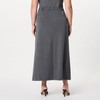 The Drop Women's Denis Woven Long Column Skirt, Heather Grey,