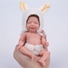 BABESIDE Miniature Reborn Baby Dolls Silicone Full Body - 6-Inch
