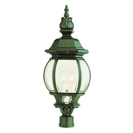 Bel Air Lighting Trans Globe Imports 4062 RT Four Light Postmount Lantern from Parsons Collection 13.00 inches, Rust