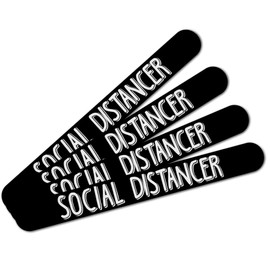 Social Distancer Double-Sided Nail File Emery Board Set 4 Pack