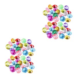 Lurrose 180pcs Jewelry Toys Pool Toys Pool Party Pool Diving Toys Pool Diving Diamond Toys Dive Crystal Acrylic Toddler Artificial Gemstone, 2 x Assorted Colors