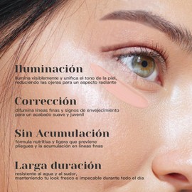 Chillab Contorno de Ojos con Color Iluminador SPF 20 PA++ con cafeína antiinflamatorio ácido hialurónico textura ligera apto para todo tipo de piel