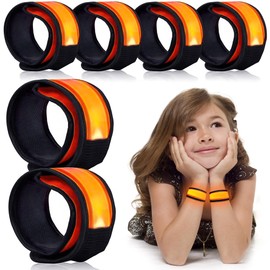 esonstyle 6 PCS LED Bracelets, LED Light Up Bracelets, Orange LED Wristbands, Led Slap Bracelets Walking, Running, Jogging, Concerts, Sports, Camping, Sporting Events, Party, Rave Accessories