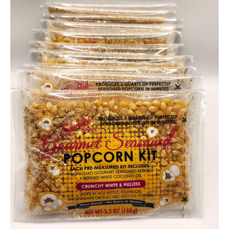 Speckled Snack All In One Gourmet Seasoned Popcorn Kernels and