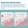 Dental Floss，Portable Micro Wax Flat Wire Floss, Effective Plaque Removal,
