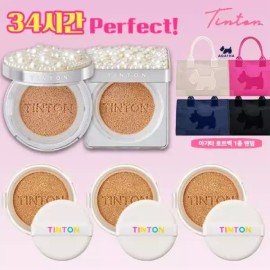 Tintone [틴톤][틴톤] [틴톤] 진주 쿠션 총 5개 + 아가타 토트백, 진주 에디션 패키지 [Tintone] [Tintone] [Tintone] Pearl Cushion Total 5 + Agatha Tote Bag, Pearl Edition Package [No. 21/Pink Beige]
