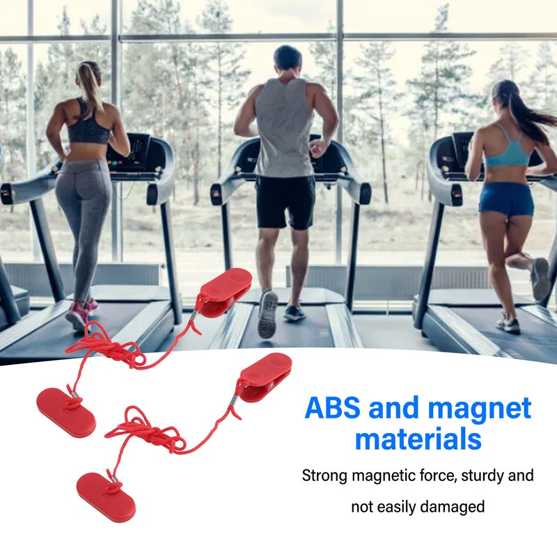 2PCS Treadmill Safety Key Magnetic Universal Emergency Stop Treadmill Lock