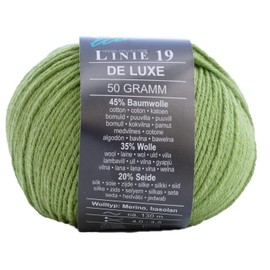 Online Line 19 De Luxe Colour 08 Green, Wool with Silk, Merino Wool and Cotton