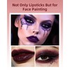 Matte Velvet Lipstick,Green Creamy Lipgloss Stick Women Halloween Makeup