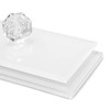 White Plastic Acrylic Kitchen Bathroom Splashback Like Glass (4mm, 400mm
