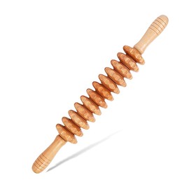 Wood Therapy Massage Roller Tools,Manual Massage Roller Stick for Body Sculpting,Lymphatic Drainage,Cellulite Massage & Wooden Muscle Roller Stick for Waist and Thigh, Stomach Rolling